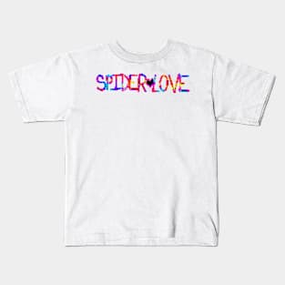 Spider Love V14 (Pixel) Kids T-Shirt